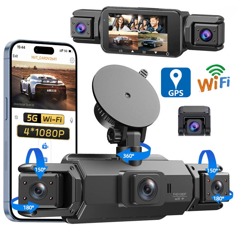 🔥4 kanalų HD automobilio kamera su naktiniu matymu-LT