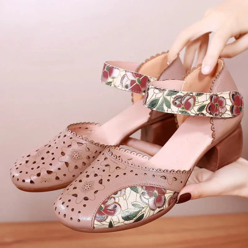 Wygodne damskie sandały w stylu vintage