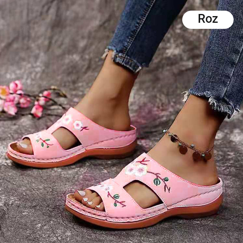 🏖️Wygodne damskie kapcie na platformie z odkrytymi palcami