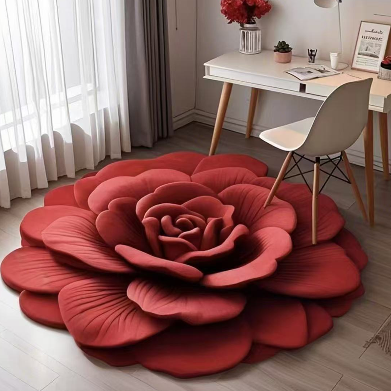🔥 Καυτές εκπτώσεις🌺 Χαλάκι δαπέδου Floral Λούτρινο και Γη Διατόμων-GR