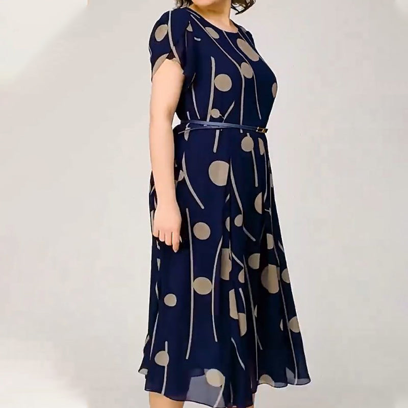 ✨Modna sukienka w duże kropki plus size