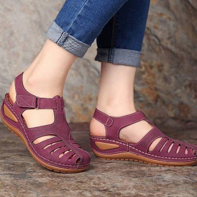 👡Prémium könnyű bőr szandál – Ortopédikus, kényelmes, stílusos✨🎁