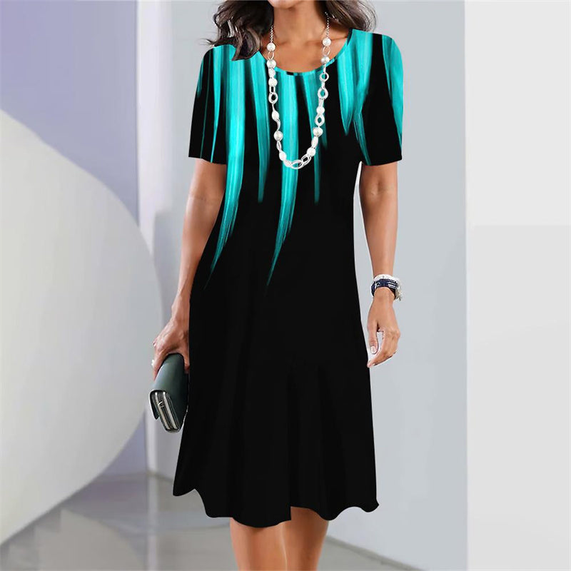 Sukienka midi damska o kroju litery A