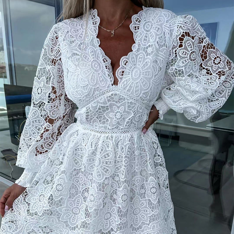 💕Gorąca letnia wyprzedaż 🌷 Wydrążone koronkowe sukienki