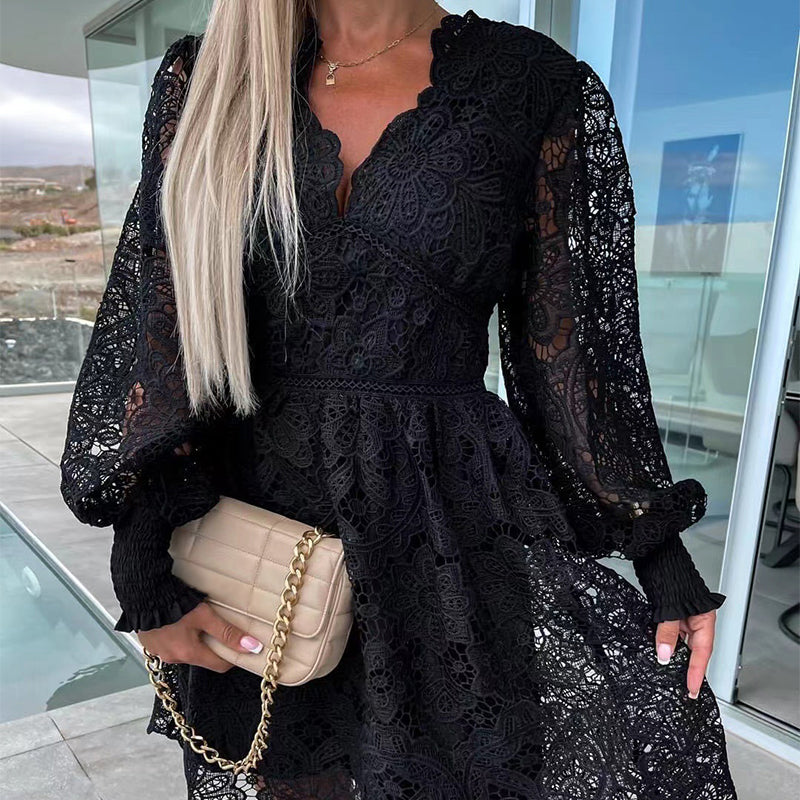 💕Gorąca letnia wyprzedaż 🌷 Wydrążone koronkowe sukienki