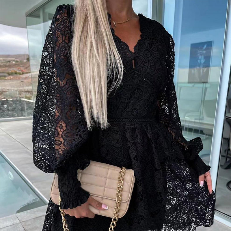 💕Gorąca letnia wyprzedaż 🌷 Wydrążone koronkowe sukienki