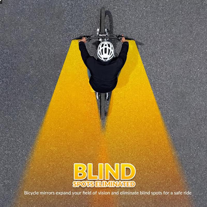 Regulowane lusterko wsteczne rowerowe obracane o 360