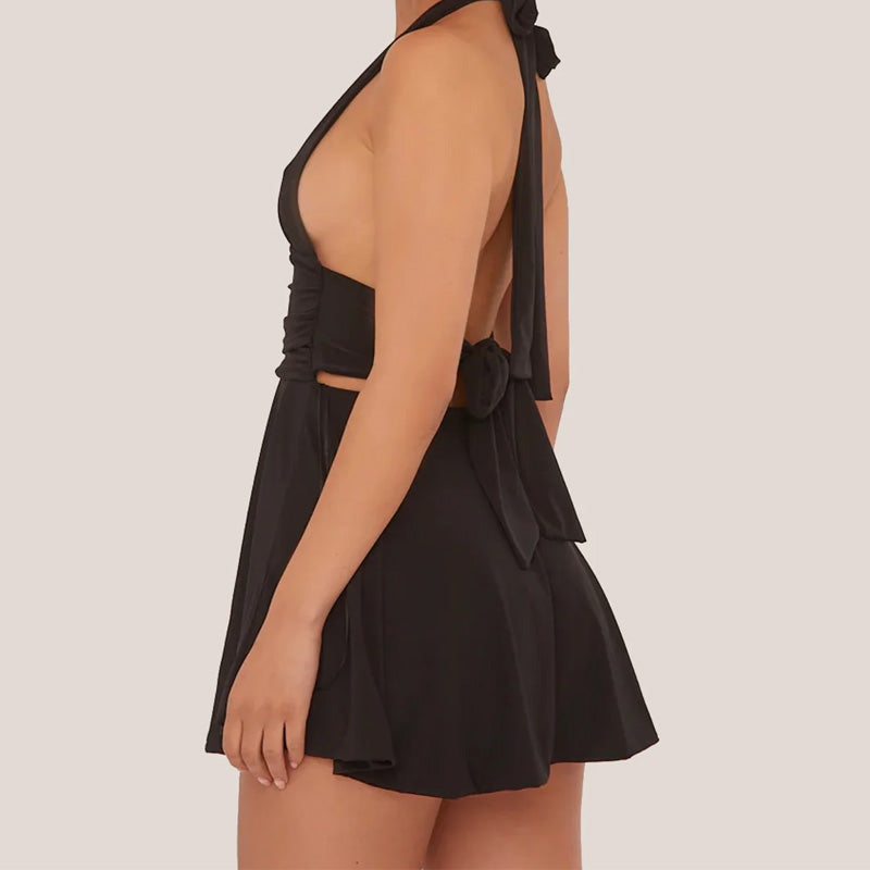 Sukienka damska z dekoltem w serek