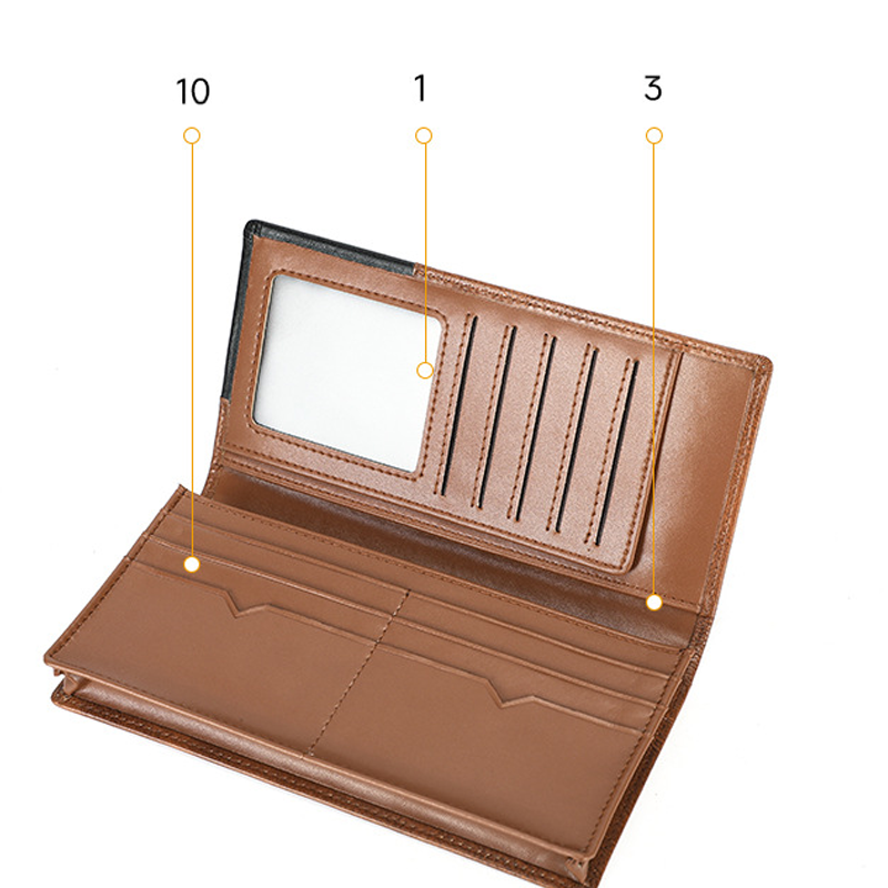 Długi portfel męski w stylu vintage