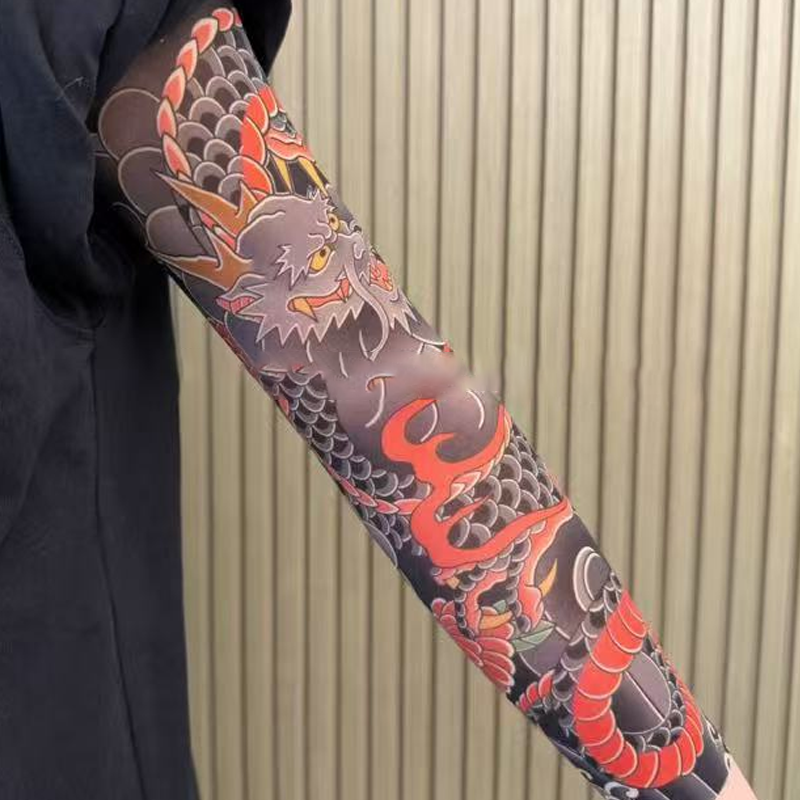 🔥Nauja tendencija ❤️‍🔥 Itin plonos tatuiruotės rašto rankovės nuo saulės-LT