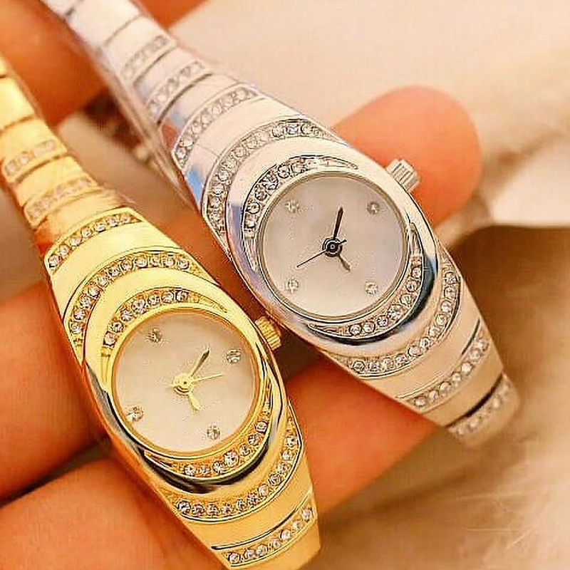 💎Ženska ura s kristalno zapestnico⌚-SI