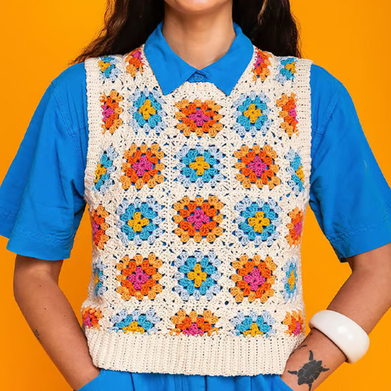 🧶✨Gra karciana Granny Square do szydełkowania – 50 wzorów do łączenia i komponowania