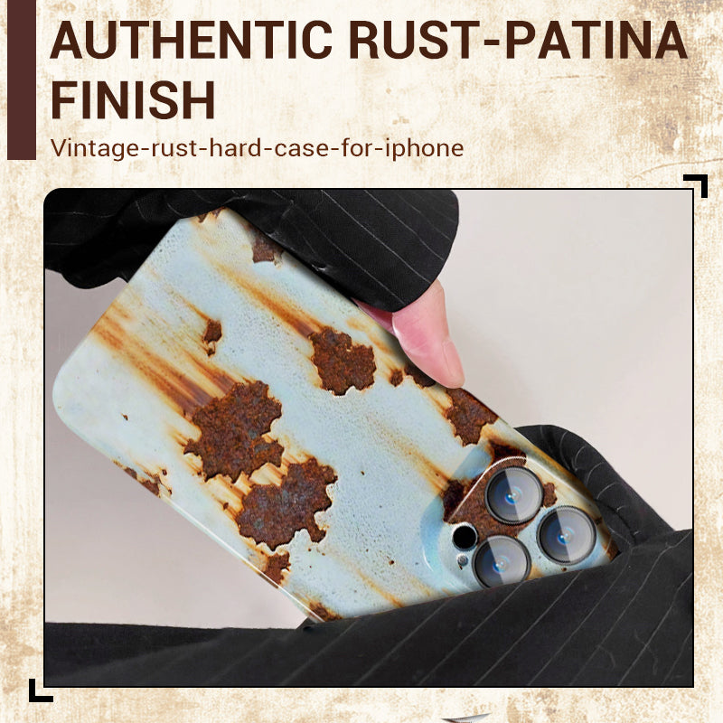 Twarde etui Vintage Rust na iPhone'a