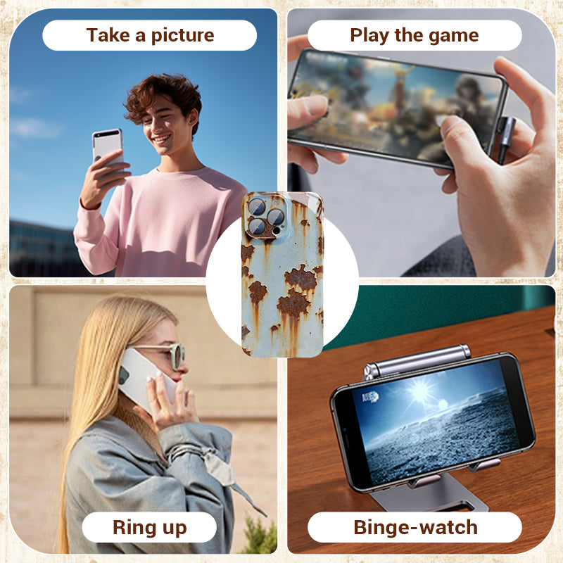 Twarde etui Vintage Rust na iPhone'a