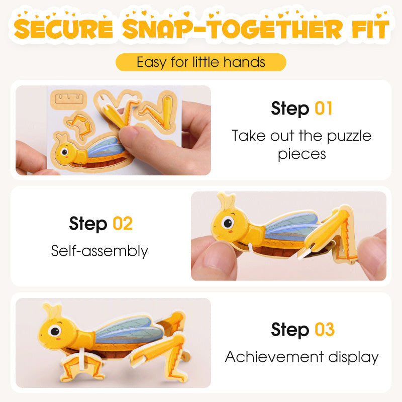 🎨Edukacyjne puzzle 3D dla dzieci