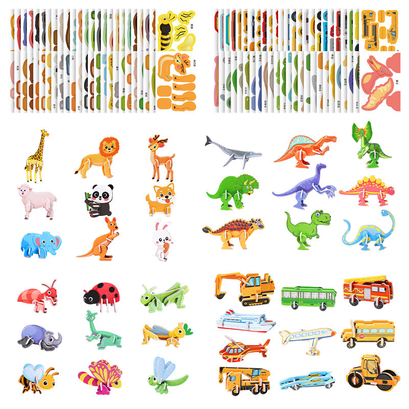 🎨Edukacyjne puzzle 3D dla dzieci