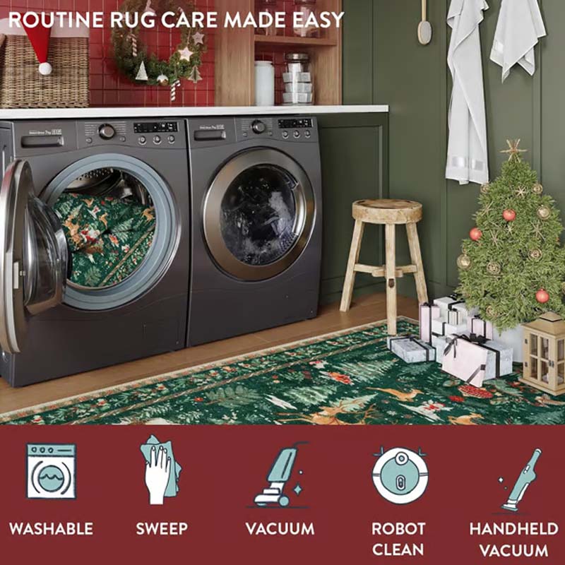 Miękki, antypoślizgowy dywan świąteczny do dekoracji wnętrz
