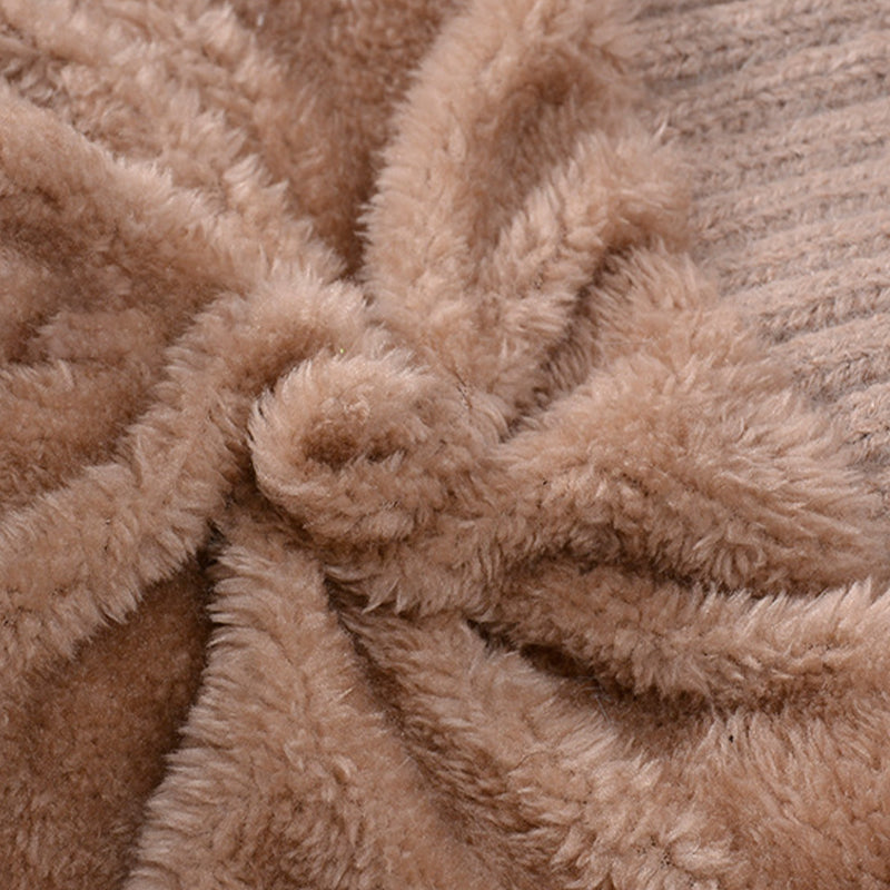 🔥Nowa oferta – stylowa, gruba czapka zimowa z dzianiny – z ciepłą osłoną na twarz i szalikiem