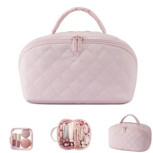 💗Duża pojemna kosmetyczka z uchwytem