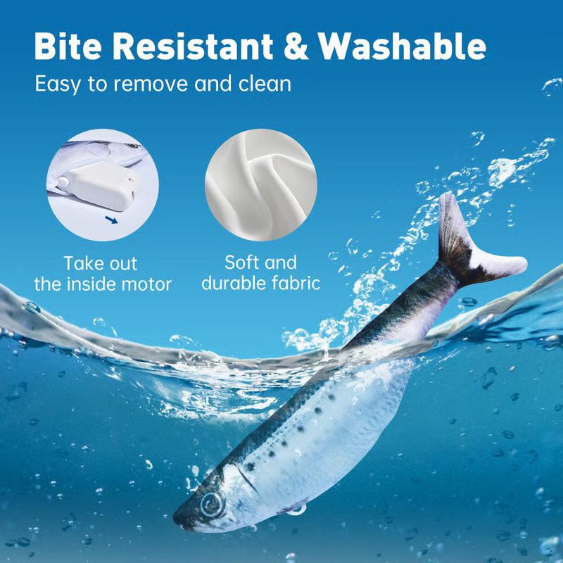 🐈Realistyczna skacząca ryba dla kotów