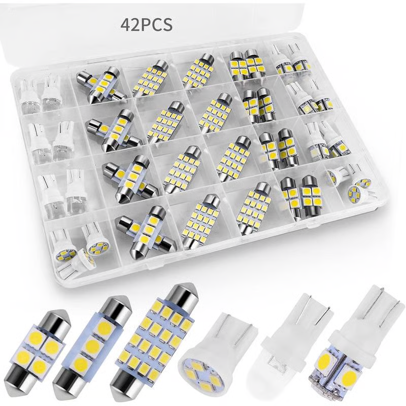 💡 Komplet za notranjo osvetlitev avtomobila z 42 ultra svetlimi LED diodami - nadgradnja za vaše vozilo po principu "priklopi in poženi"-SI
