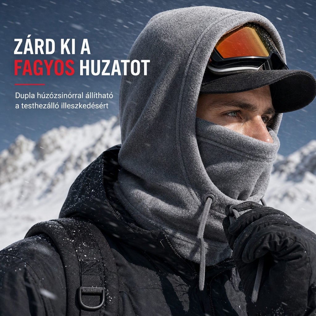 🧢 Kültéri meleg téli sí balaklava – Szélálló, melegen tart, síeléshez ✨