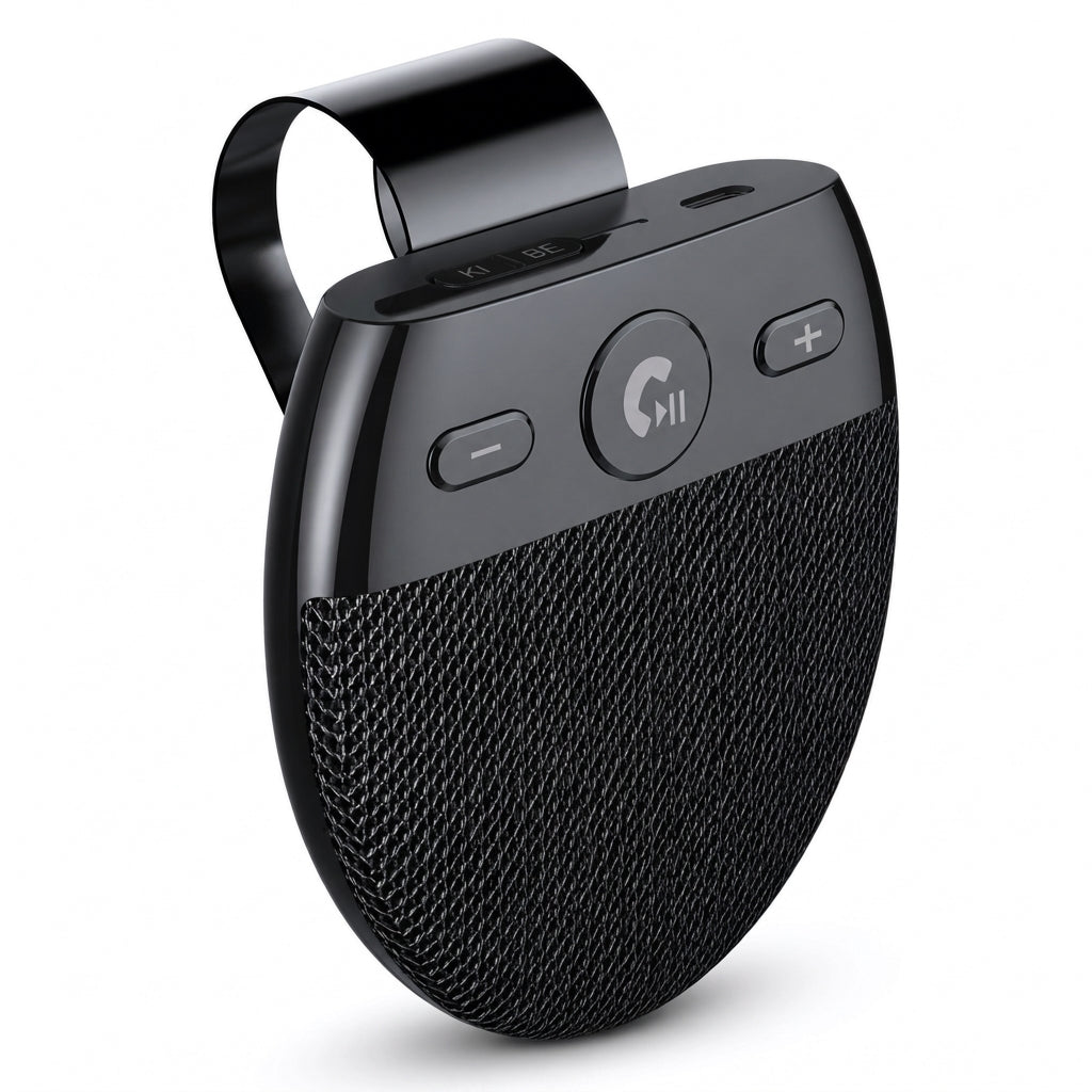 🚗 SP11 autó napellenző Bluetooth kihangosító, rezgésérzékelős automatikus bekapcsolás, A2DP támogatás és hívóazonosító hangos értesítés